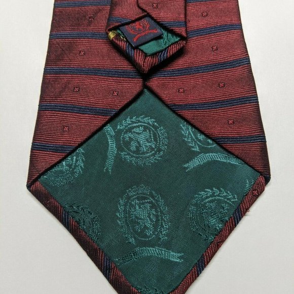 Tommy Hilfiger Horizontal Striped Silk Necktie - Picture 2 of 5